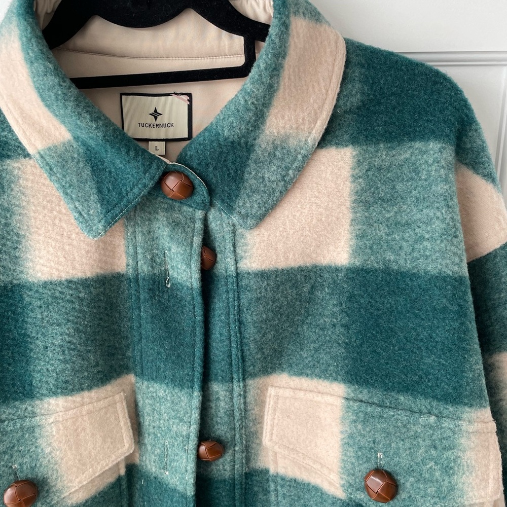 Tuckernuck Aspen Plaid Oversized Shirt Jacket - Picture 5 of 7